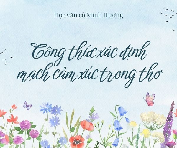 Công thức xác định mạch cảm xúc trong thơ