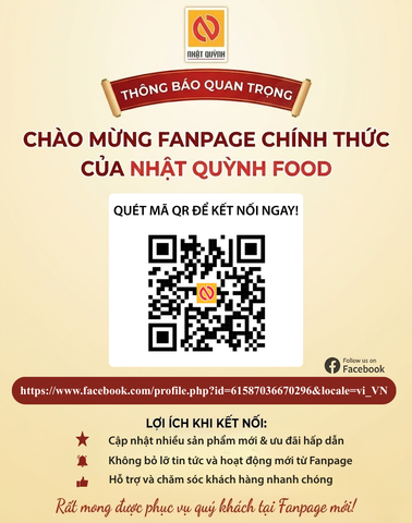 RA MẮT FANPAGE CHÍNH THỨC CỦA NHẬT QUỲNH FOOD