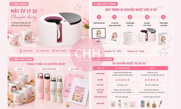 In Chuyển Nhiệt Lên Ly Sứ Là Gì? Quy Trình, Bảng Giá Và Lưu Ý Khi Đặt In