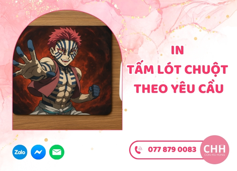 In tấm lót chuột theo yêu cầu nhận lẻ và sỉ tại Con Hiu Hồng