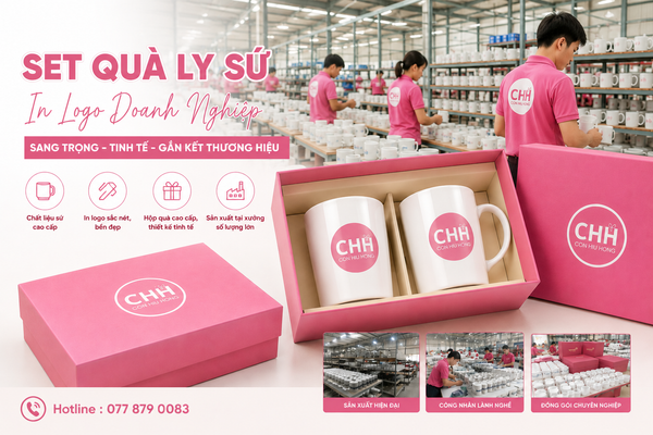 Giải Pháp Quà Tặng Doanh Nghiệp Toàn Diện: Nghệ Thuật Khẳng Định Vị Thế Thương Hiệu Qua Ly Sứ In Logo