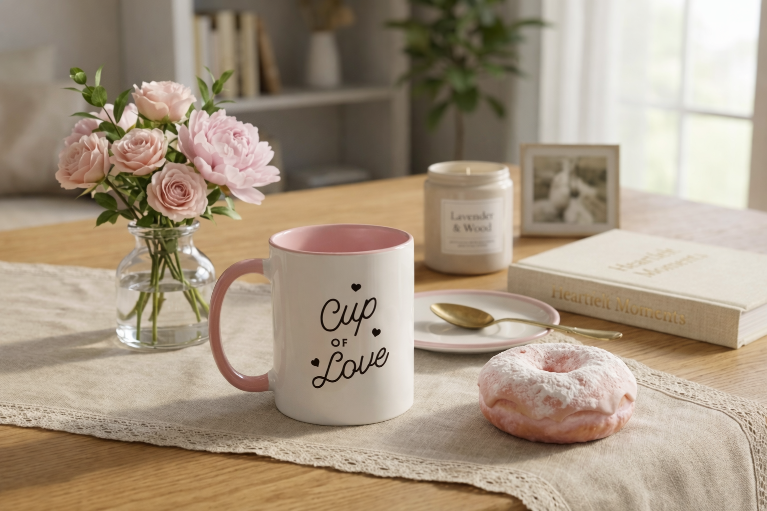 Con Hiu Hồng - Xưởng in hình lên ly sứ theo yêu cầu Tân Phú