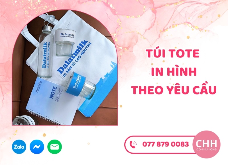 Sắm ngay túi tote in hình theo yêu cầu cùng conhiuhong.com