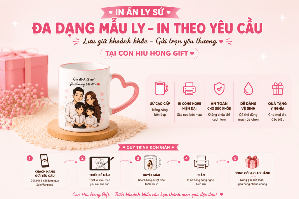 In Ly Sứ Theo Yêu Cầu TPHCM – Nhận In Lẻ Từ 1 Cái, Lấy Liền Trong Ngày