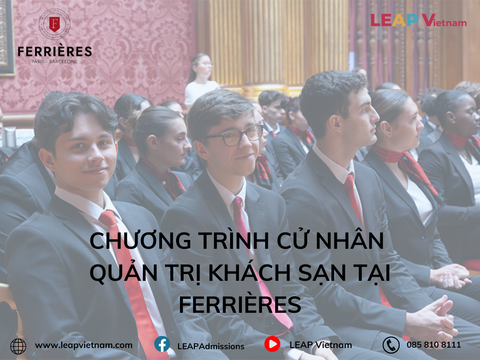 Chương Trình Cử Nhân Quản Trị Khách Sạn tại Ferrières Paris