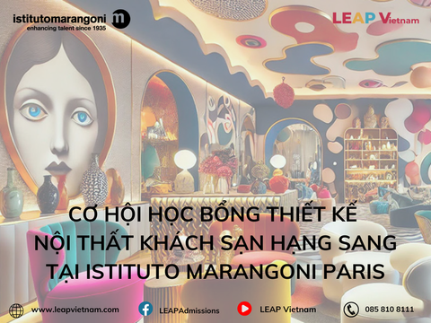 Cơ hội học bổng thiết kế nội thất khách sạn hạng sang tại Istituto Marangoni Paris