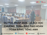 Du học Pháp 2026: Cơ hội học chương trình đào tạo hoàn toàn bằng tiếng Anh