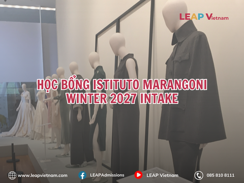 HỌC BỔNG ISTITUTO MARANGONI WINTER 2027: CƠ HỘI DU HỌC PHÁP NGÀNH THỜI TRANG TẠI PARIS