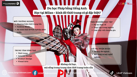 Du học Pháp bằng tiếng Anh: Học tại Milan – kinh đô thời trang có gì đặc biệt?