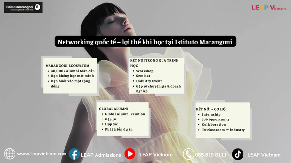 Networking quốc tế – lợi thế khi học tại Istituto Marangoni
