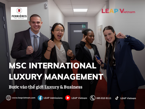 Du học Pháp ngành Luxury Management: Học International Luxury Management tại trường Ferrières