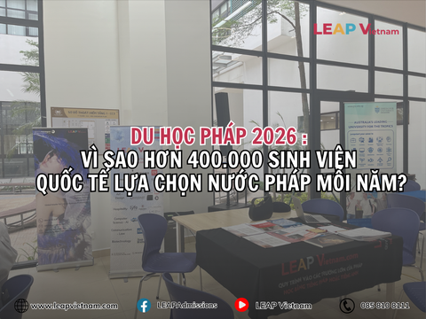 Du Học Pháp 2026 : Vì Sao Hơn 400.000 Sinh Viên Quốc Tế Lựa Chọn Nước Pháp Mỗi Năm?