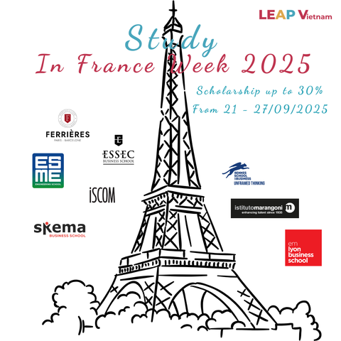 Tuần lễ Du học Pháp 2025 – Cơ hội vàng cho sinh viên Việt Nam