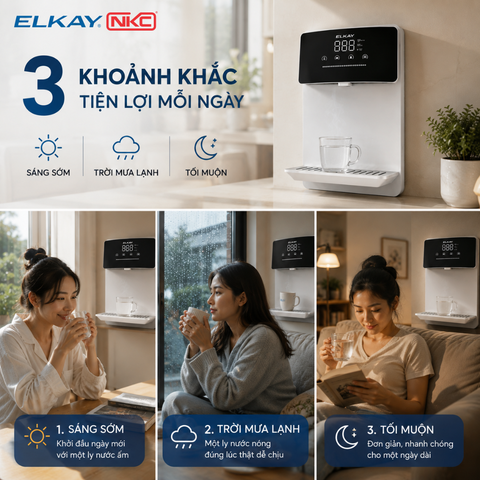 3 KHOẢNH KHẮC BẠN SẼ THẤY MÁY NƯỚC NÓNG TIỆN ĐẾN MỨC NÀO