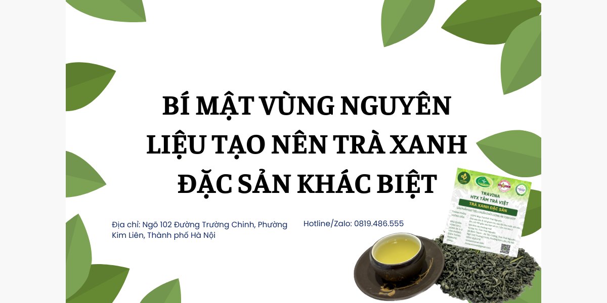 Bí mật vùng nguyên liệu tạo nên Trà Xanh Đặc Sản khác biệt