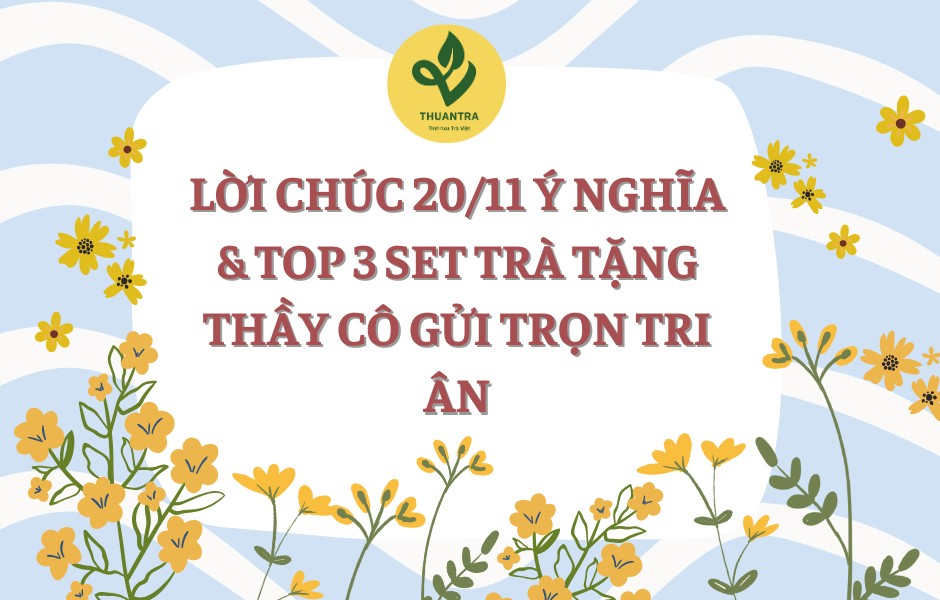 LỜI CHÚC 20/11 Ý NGHĨA & TOP 3 SET TRÀ TẶNG THẦY CÔ GỬI TRỌN TRI ÂN