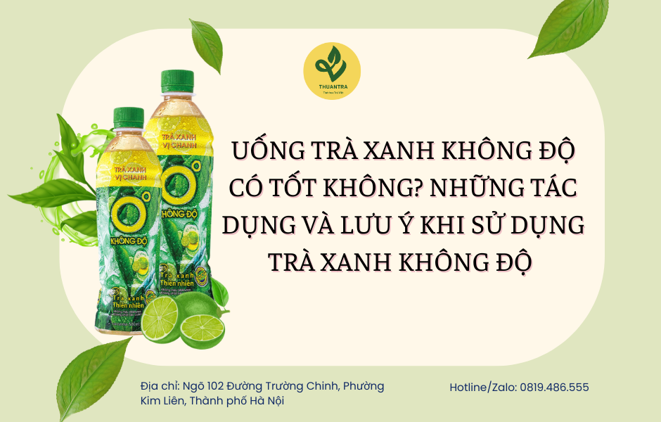 Uống trà xanh không độ có tốt không? Những tác dụng và lưu ý khi sử dụng trà xanh không độ