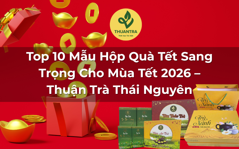 Top 10 Mẫu Hộp Quà Tết Sang Trọng Cho Mùa Tết 2026 – Thuận Trà Thái Nguyên