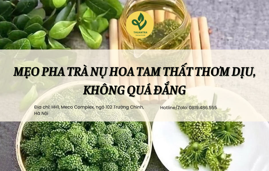 Mẹo pha trà nụ hoa tam thất thơm dịu, không quá đắng