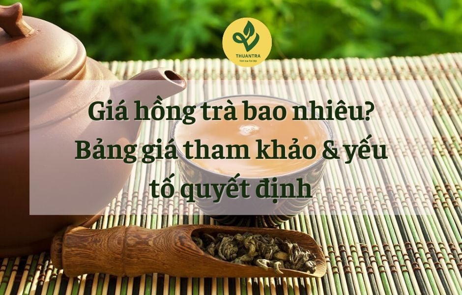 Giá hồng trà bao nhiêu? Bảng giá tham khảo & yếu tố quyết định