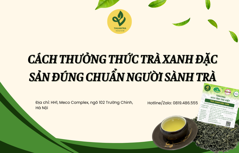 Cách thưởng thức Trà Xanh Đặc Sản đúng chuẩn người sành trà