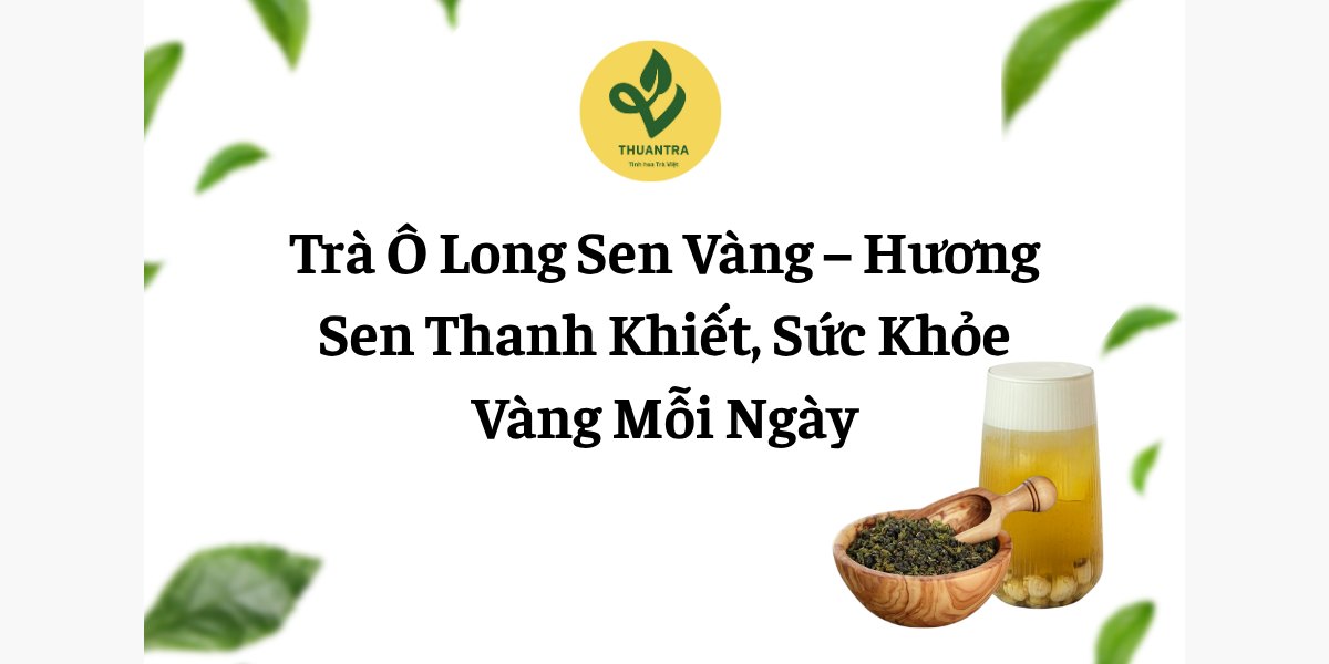 Trà Ô Long Sen Vàng – Hương Sen Thanh Khiết, Sức Khỏe Vàng Mỗi Ngày