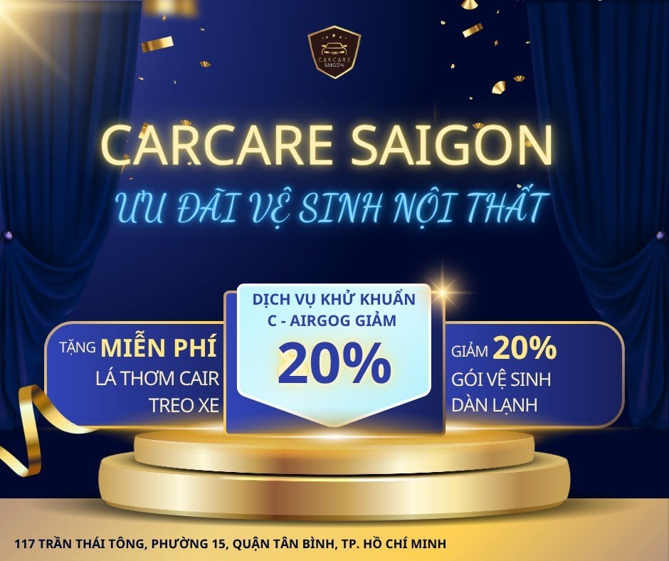 🚗 CARCARE SAIGON - ƯU ĐÃI VỆ SINH NỘI THẤT THÁNG NÀY