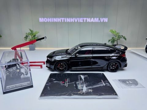 XE MÔ HÌNH HONDA CIVIC TYPE R FL5 BLACK,TỶ LỆ 1/18 MOTORHELIX