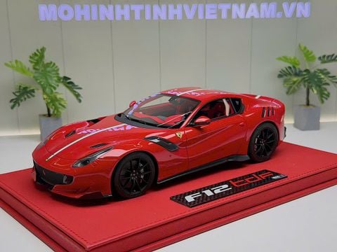 XE MÔ HÌNH FERRARI F12 TDF ROSSO CORSA,TỶ LỆ 1/18 FC MODEL