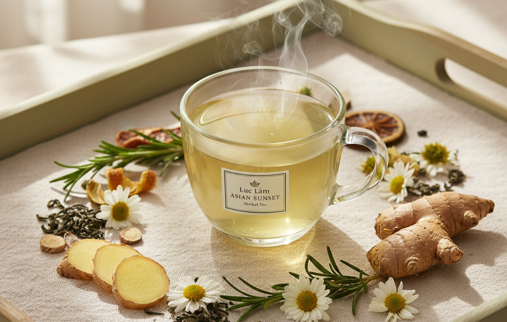 Trà Asian Sunset – Ánh hoàng hôn ấm áp trong từng tách trà của Lục Lam