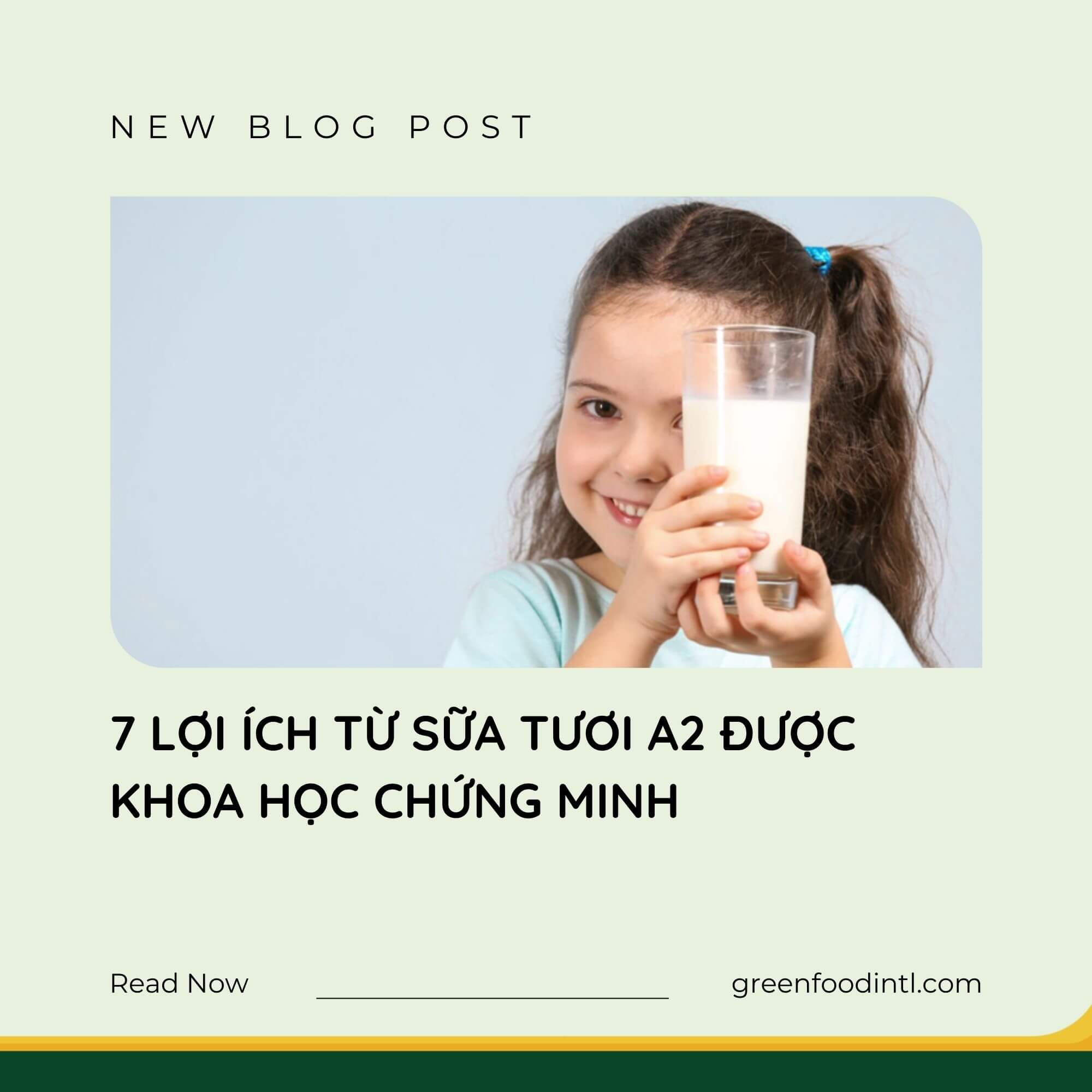 7 LỢI ÍCH TỪ SỮA TƯƠI A2 ĐƯỢC KHOA HỌC CHỨNG MINH