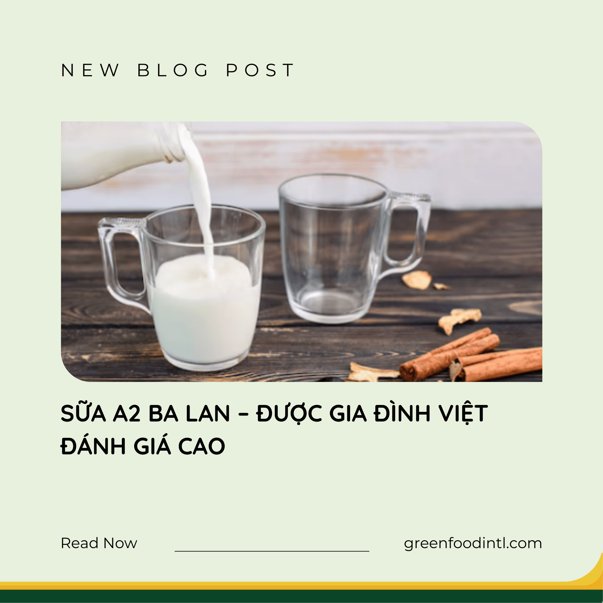SỮA A2 BA LAN – ĐƯỢC GIA ĐÌNH VIỆT ĐÁNH GIÁ CAO