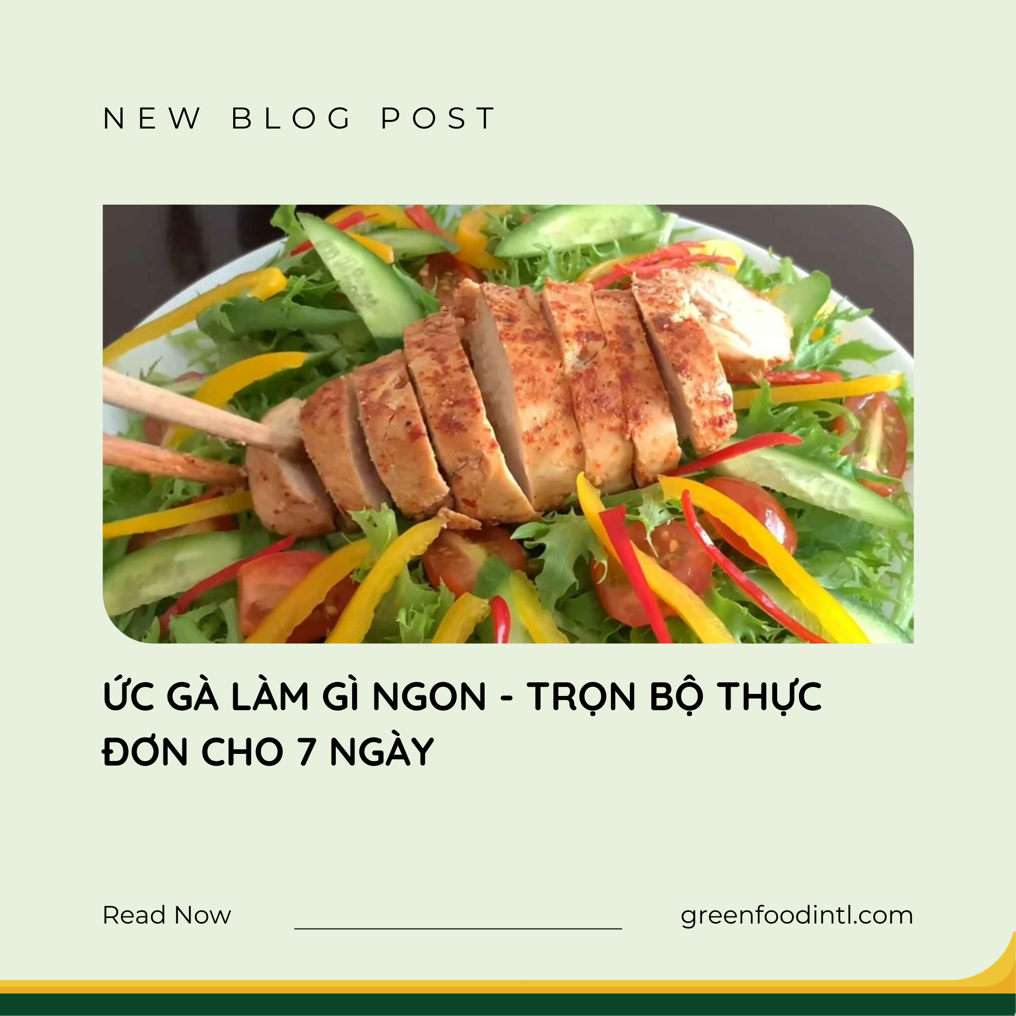 ỨC GÀ LÀM GÌ NGON - TRỌN BỘ THỰC ĐƠN CHO 7 NGÀY