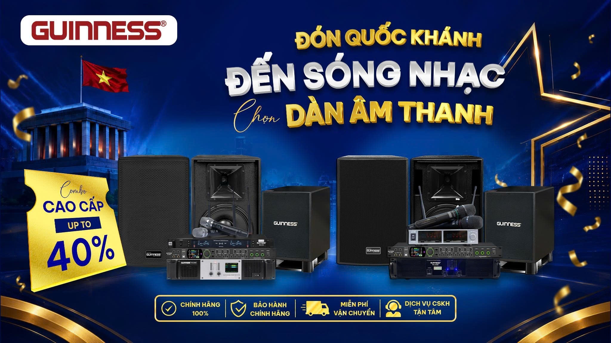 Đón Quốc Khánh Đến Sóng Nhạc Chọn Dàn Âm Thanh