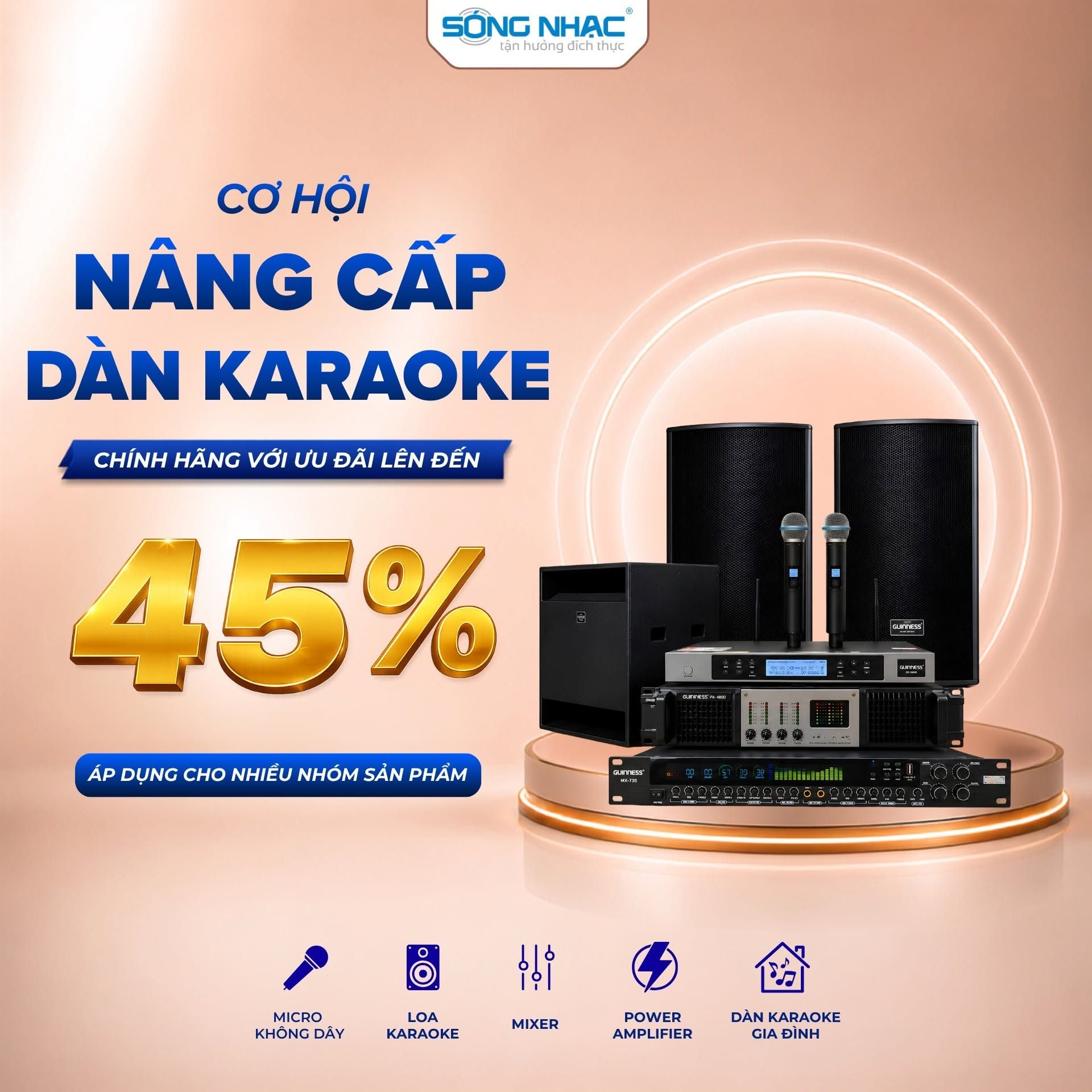CƠ HỘI NÂNG CẤP DÀN KARAOKE CHÍNH HÃNG VỚI ƯU ĐÃI LÊN ĐẾN 45%