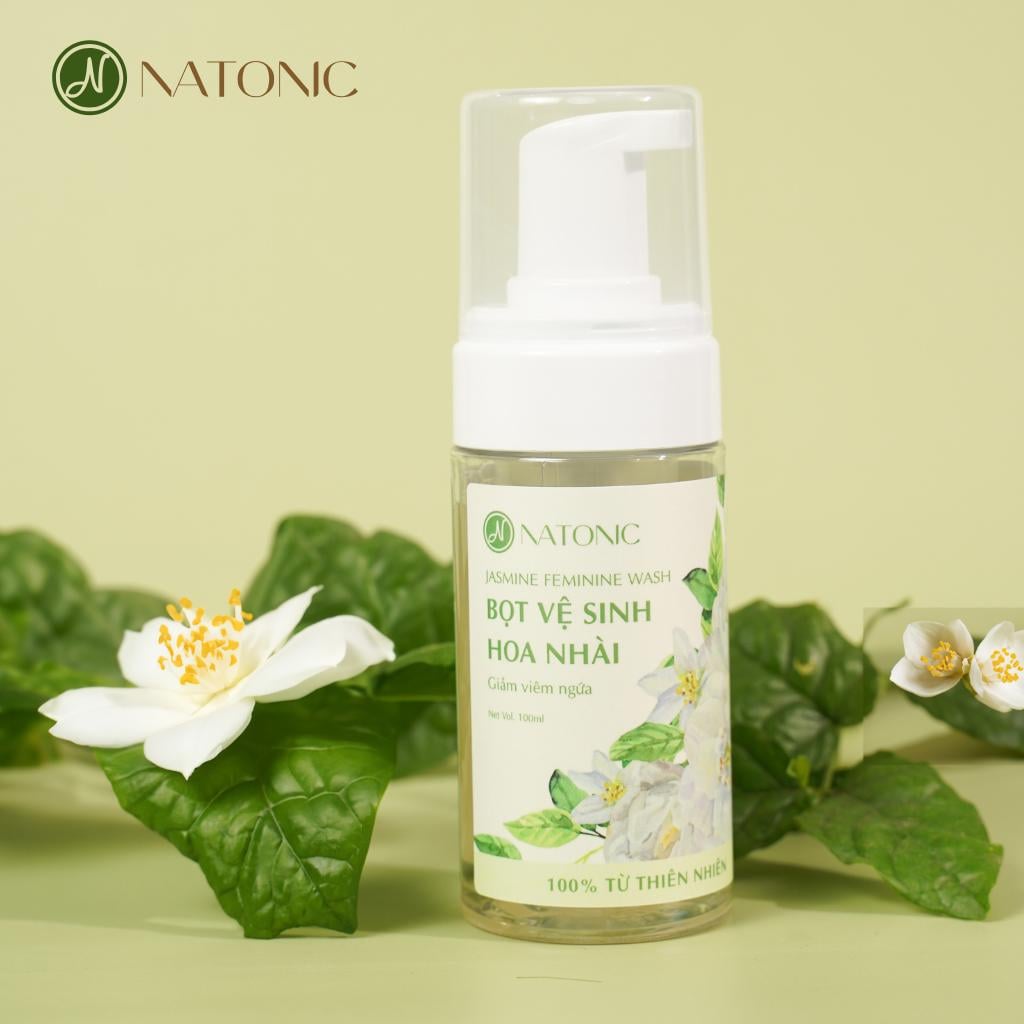 Bọt vệ sinh phụ nữ Hoa Nhài Natonic giảm viêm ngứa, ngừa mùi hôi