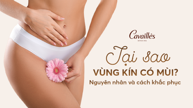 Tại sao vùng kín phụ nữ có mùi? Nguyên nhân & cách khắc phục