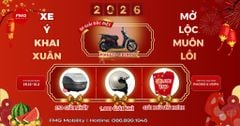 XE Ý KHAI XUÂN - MỞ LỘC MUÔN LỐI. Khuyến Mại Lên Đến 60 Triệu Khi Mua Vespa, Piaggio