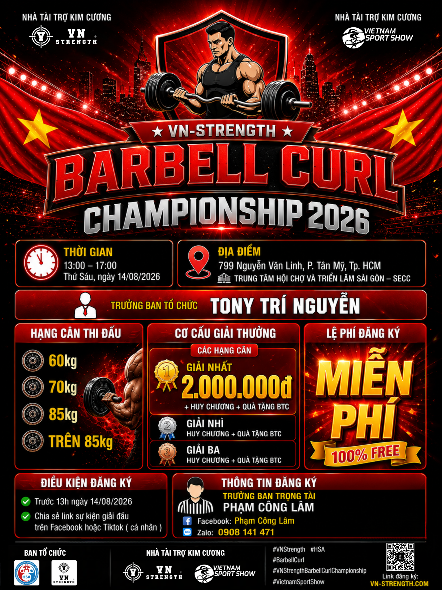 VN-STRENGTH BARBELL CURL CHAMPIONSHIP 2026