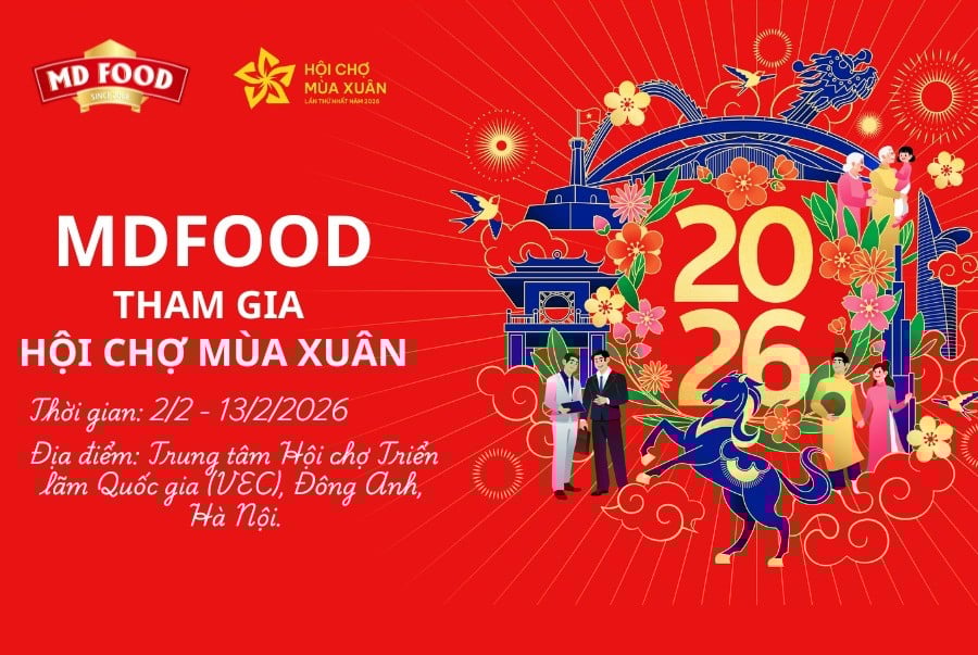 MDFOOD THÔNG BÁO THAM GIA HỘI CHỢ MÙA XUÂN 2026