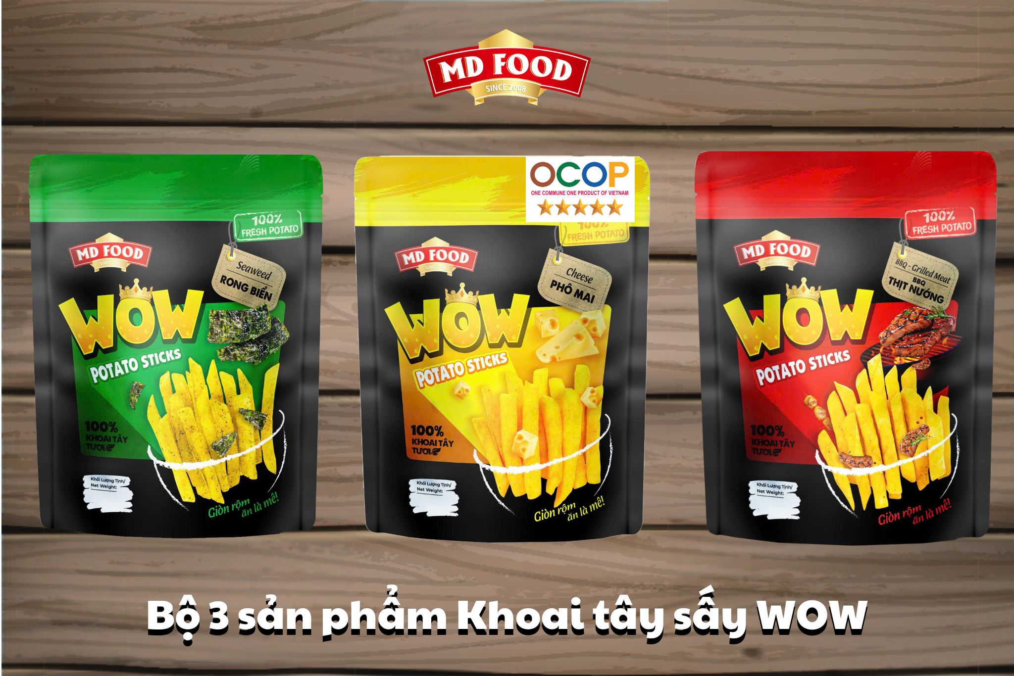 Review 3 Vị Khoai Tây Sấy WOW: Nên Chọn Phô Mai, Rong Biển Hay BBQ?