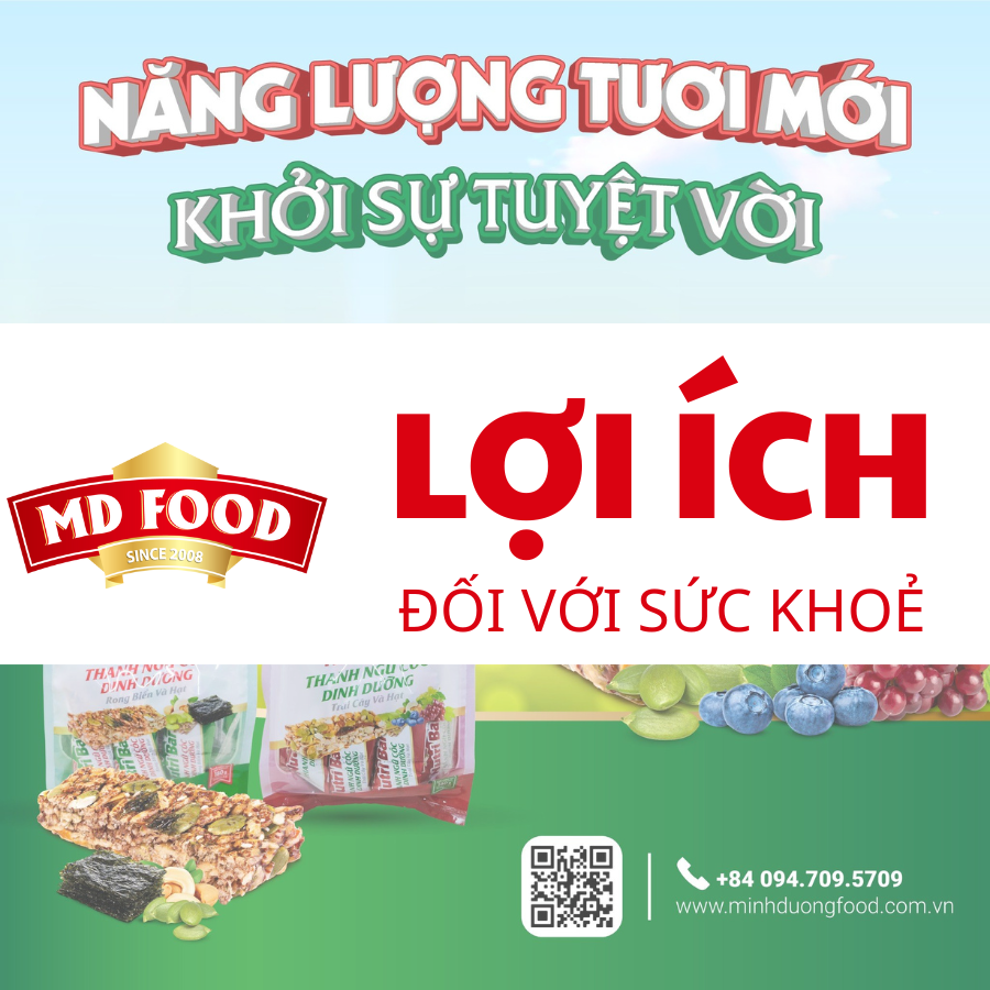 Thanh Dinh Dưỡng MDFOOD- Giải Pháp Bữa Ăn Nhanh Cho Người Bận Rộn