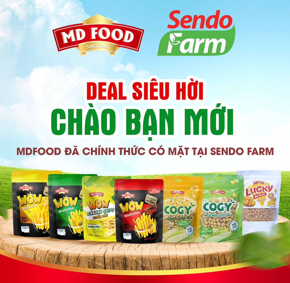 MD Food hợp tác cùng Sendo Farm - Nâng tầm giá trị nông sản Việt