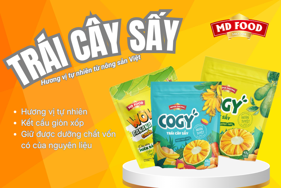 Trái cây sấy Minh Dương Food – Hương vị tự nhiên từ nông sản Việt