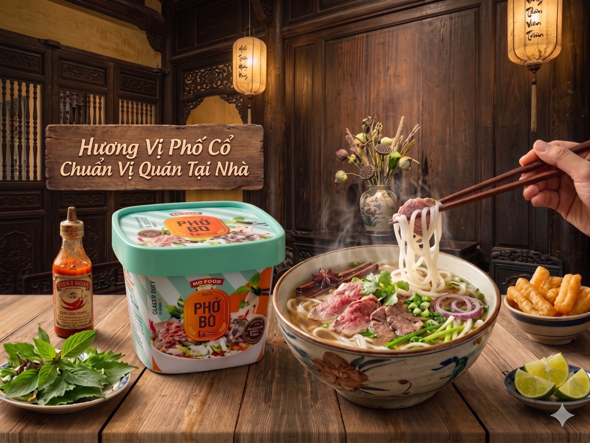 Phở Bò Sấy Thăng Hoa MD Food: Vị Phố Cổ Chuẩn Quán Tại Nhà