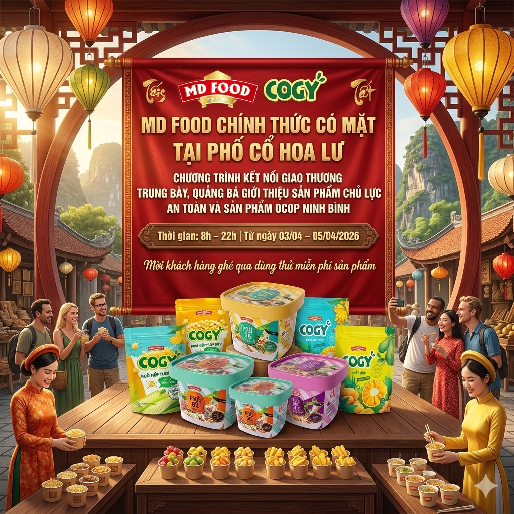 MDFOOD chính thức góp mặt tại sự kiện OCOP lớn tại Ninh Bình
