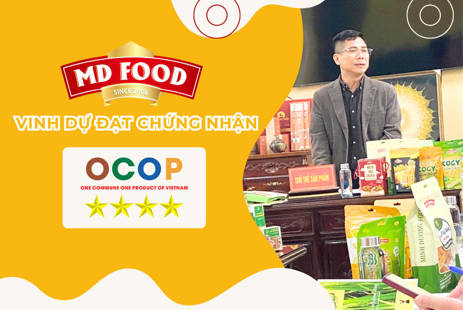 MDFOOD vinh dự có 4 sản phẩm đạt chứng nhận OCOP 4 sao