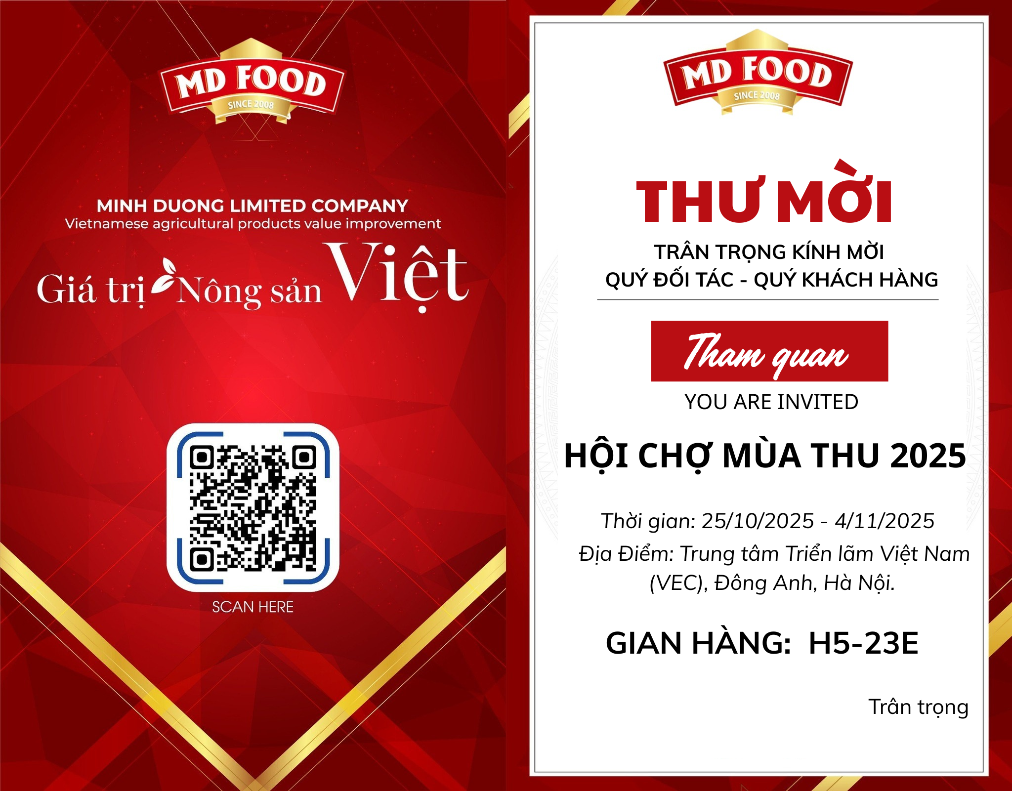 MDFood Tham Gia Hội Chợ Mùa Thu 2025