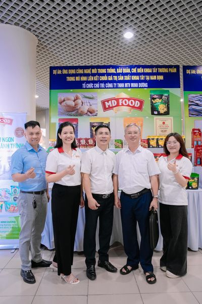 Gian hàng MD Food tại hội nghị nông thôn ở Bộ Khoa học Công nghệ
