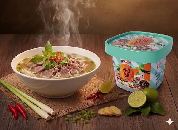 Phở bò MD Food tiện lợi cho dân văn phòng